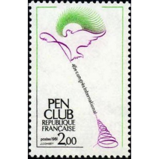 France Yvert Num 2164 ** PEN Club  1981