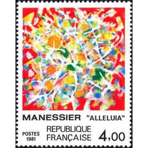 France Yvert Num 2169 ** tableau  Manessier  1981