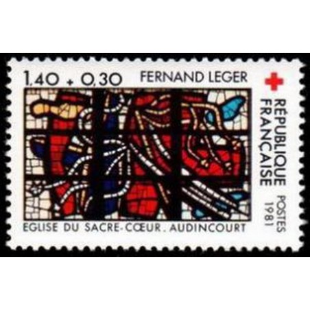 France Yvert Num 2175 ** Croix Rouge Leger  1981