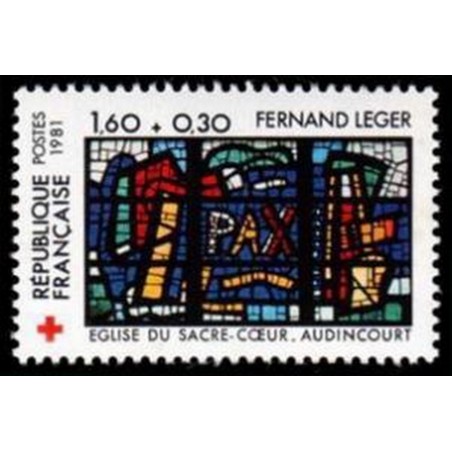France Yvert Num 2176 ** Croix Rouge Leger  1981