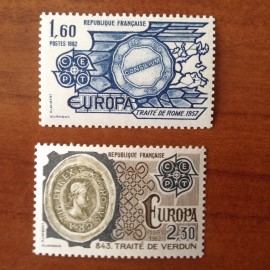 France Yvert Num 2207-2208 ** Europa   1982