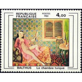 France Yvert Num 2245 ** tableaux Balthus  1982