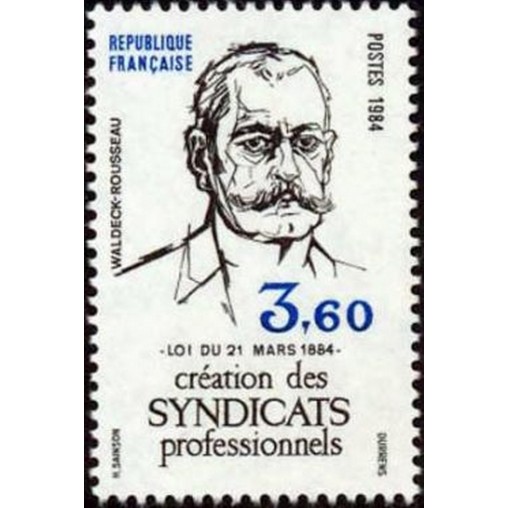 France Yvert Num 2305 ** Syndicats  1984