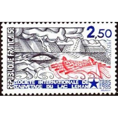 France Yvert Num 2373 ** Lac Leman   1985