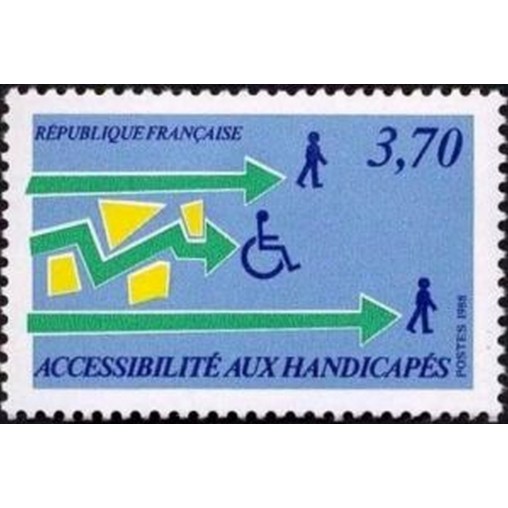 France Yvert Num 2536 ** handicap  1988
