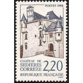 France Yvert Num 2546 ** Château de Sedieres  1988