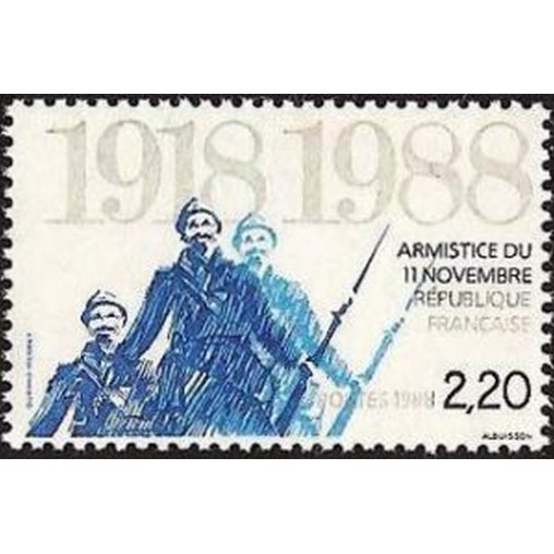 France Yvert Num 2549 ** le 11 nov 1918  1988