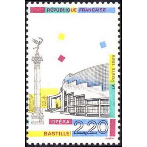France Yvert Num 2583 ** Opera Bastille  1989