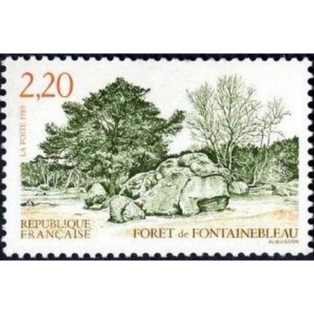France Yvert Num 2586 ** Fontainebleau foret  1989