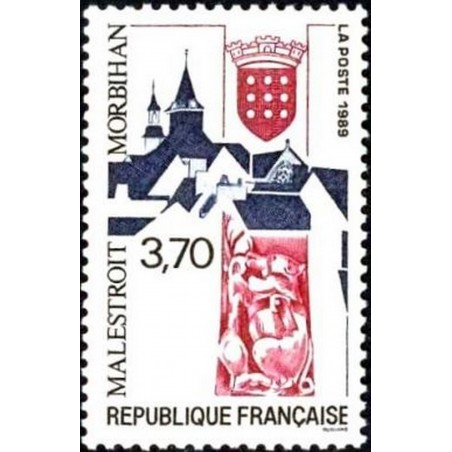 France Yvert Num 2588 ** Malestroit  1989