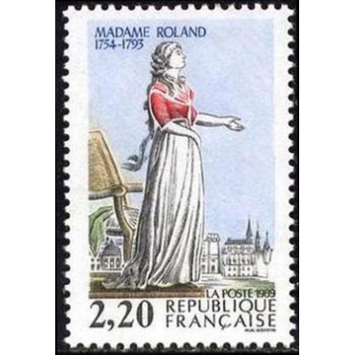 France Yvert Num 2593 ** Revolution Mme Roland  1989