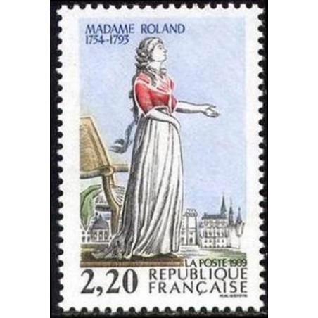 France Yvert Num 2593 ** Revolution Mme Roland  1989