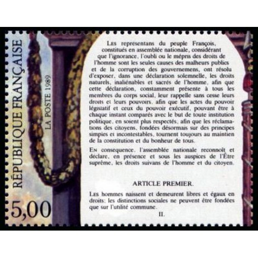 France Yvert Num 2596 ** Revolution  1989