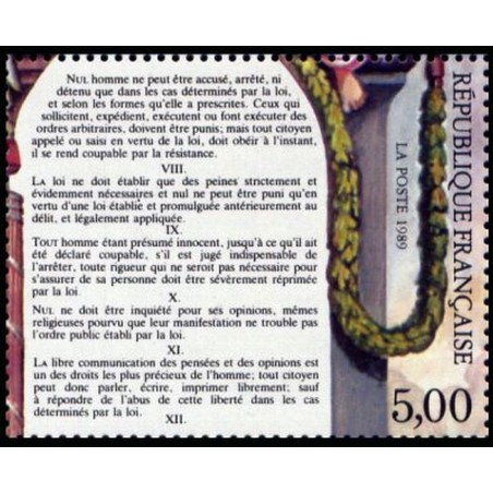 France Yvert Num 2597 ** Revolution  1989