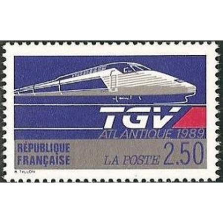 France Yvert Num 2607 ** TGV Train  1989