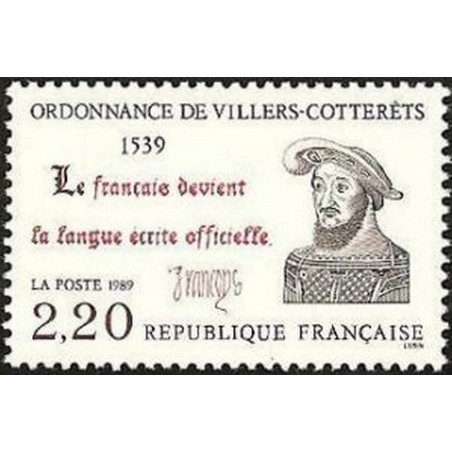 France Yvert Num 2609 ** François I roi  1989