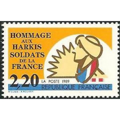 France Yvert Num 2613 ** Harkis  1989
