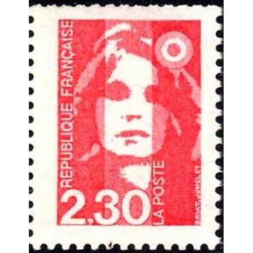 France Yvert Num 2614 ** 2f30 rouge  1989
