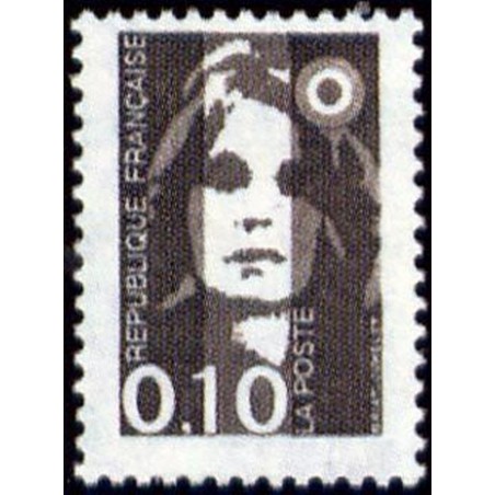 France Yvert Num 2617 ** 0,10 noir Marianne de Briat 1990