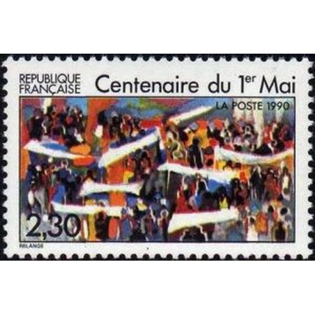 France Yvert Num 2644 ** 1r Mai  1990