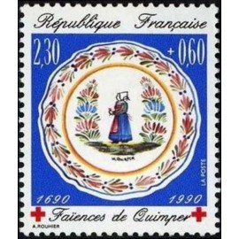 France Yvert Num 2646 ** Croix Rouge  1990