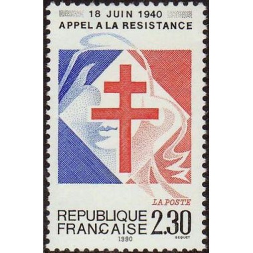 France Yvert Num 2656 ** Resistance  1990