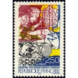 France Yvert Num 2670 ** Revolution departement 1990