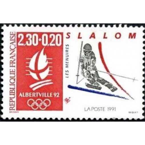 France Yvert Num 2676 ** JO 1994 Slalom 1991