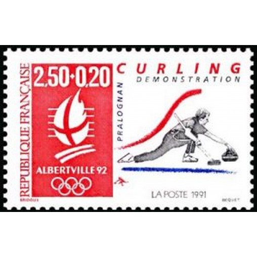 France Yvert Num 2680 ** JO 1998 Curling 1991