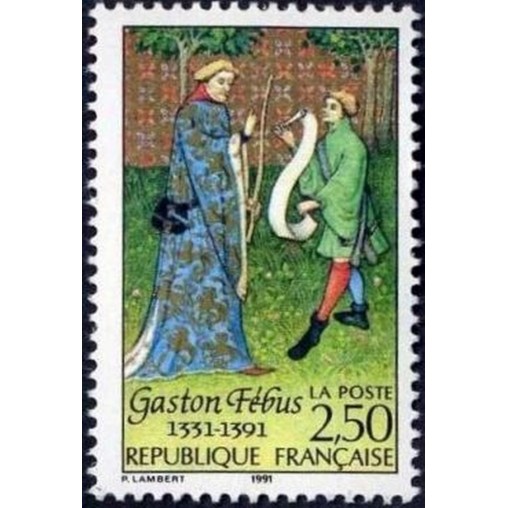 France Yvert Num 2708 ** Gaston Febus   1991