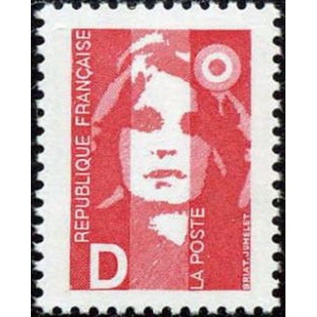 France Yvert Num 2712 ** D rouge Briat 1991
