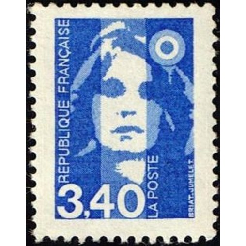 France Yvert Num 2716 ** 3f40 bleu Briat 1991