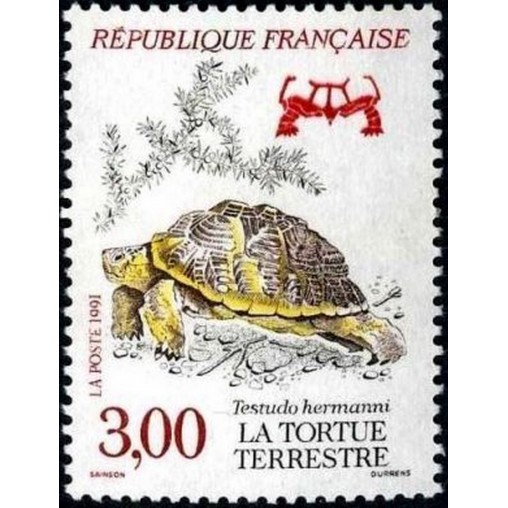 France Yvert Num 2722 ** tortue  1991