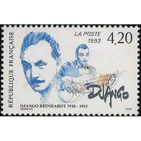 France Yvert Num 2810 ** Django Reinhardt   1993