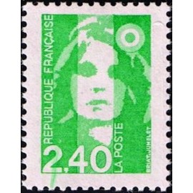 France Yvert Num 2820 ** 2f40 vert Briat 1993