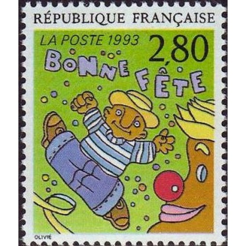 France Yvert Num 2837 ** BD Olivié 1993