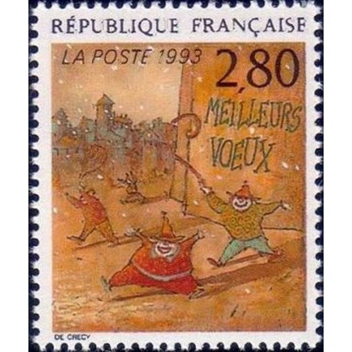 France Yvert Num 2844 ** BD de Crecy 1993