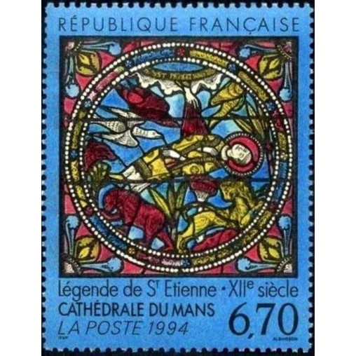 France Yvert Num 2859 ** Tableau Vitrail St   1994