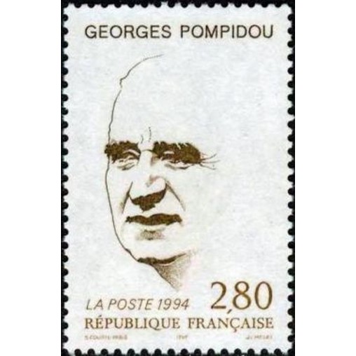 France Yvert Num 2875 ** Georges Pompidou  1994