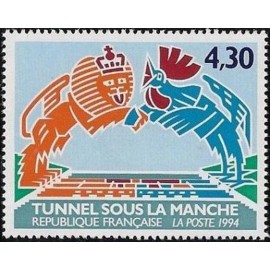 France Yvert Num 2882 ** Tunnel sous la Manche  1994