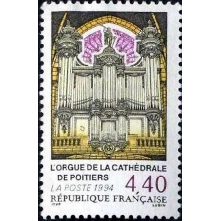 France Yvert Num 2890 ** Orgue Poitiers  1994