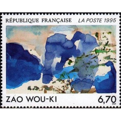 France Yvert Num 2928 ** Tableau Zao Wou-ki  1995