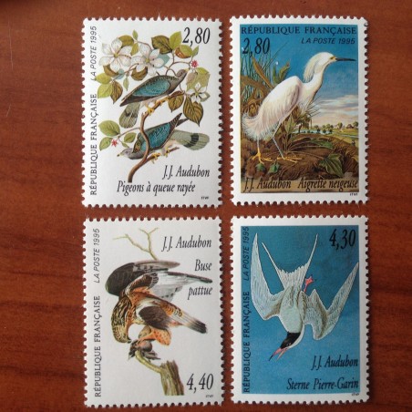 France Yvert Num 2929-2932 ** Audubon  1995