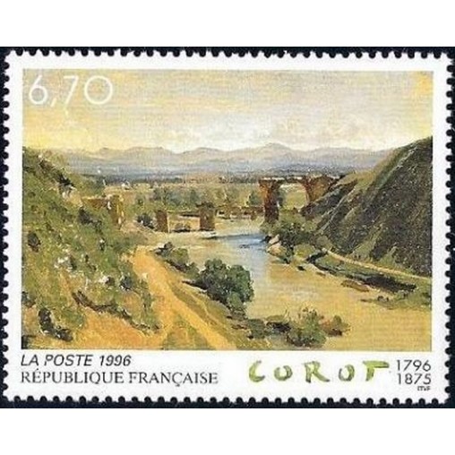 France Yvert Num 2989 ** Tableau Corot  1996