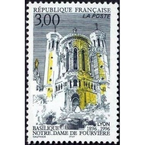 France Yvert Num 3022 ** Basilique de Lyon  1996