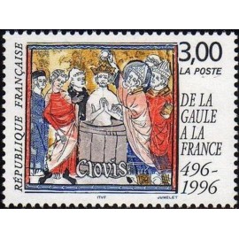 France Yvert Num 3024 ** Clovis Bapteme  1996