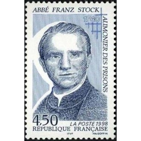 France Yvert Num 3138 ** Franz Stock Abbé  1998