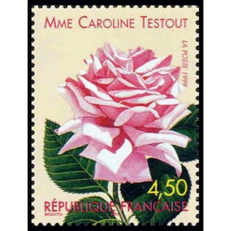 France Yvert Num 3249 ** rose  1999