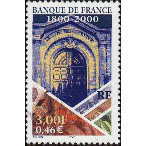 France Yvert Num 3299 ** Banque  2000