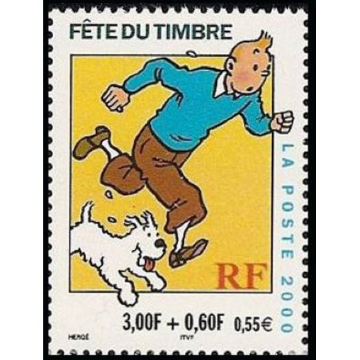 France Yvert Num 3304 ** Tintin en 2000